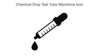 Chemical Drop Test Tube Monotone Icon In Powerpoint Pptx Png And Editable Eps Format