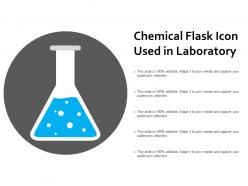 Chemical flask icon used in laboratory