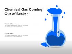 Chemical gas coming out of beaker