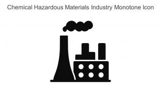 Chemical Hazardous Materials Industry Monotone Icon In Powerpoint Pptx Png And Editable Eps Format