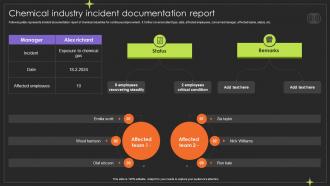 Chemical Industry Incident Documentation Report