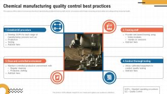 Chemical Manufacturing Quality Control Best Practices