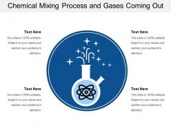 Chemical mixing process and gases coming out