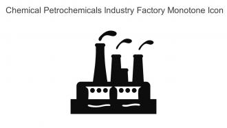 Chemical Petrochemicals Industry Factory Monotone Icon In Powerpoint Pptx Png And Editable Eps Format