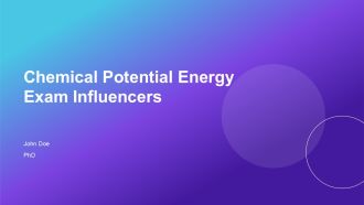 Chemical Potential Energy Exam Influencers PPT Information AT