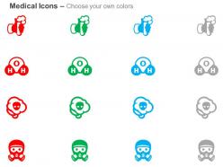 Chemical reaction mask for protection hydrogen danger ppt icons graphics