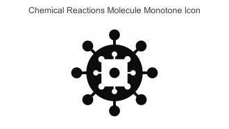 Chemical Reactions Molecule Monotone Icon In Powerpoint Pptx Png And Editable Eps Format