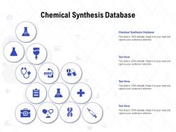 Chemical synthesis database ppt powerpoint presentation styles sample