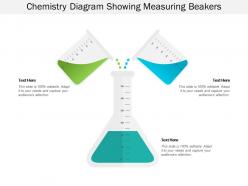 Chemistry diagram showing measuring beakers