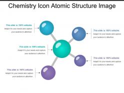 Chemistry icon atomic structure image