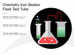 Chemistry icon beaker flask test tube