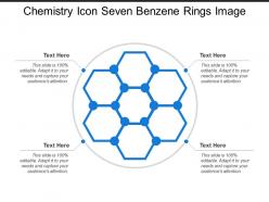 Chemistry icon seven benzene rings image