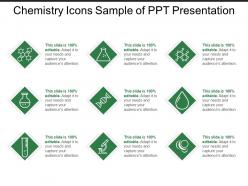 Chemistry icons sample of ppt presentation
