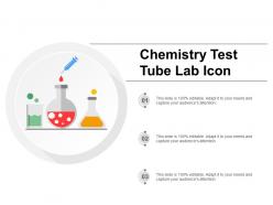 Chemistry test tube lab icon