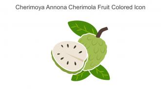 Cherimoya Annona Cherimola Fruit Colored Icon In Powerpoint Pptx Png And Editable Eps Format
