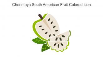 Cherimoya South American Fruit Colored Icon In Powerpoint Pptx Png And Editable Eps Format