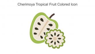 Cherimoya Tropical Fruit Colored Icon In Powerpoint Pptx Png And Editable Eps Format