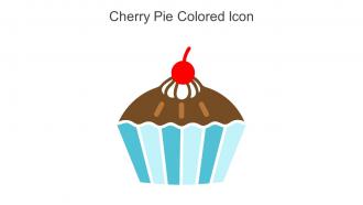 Cherry Pie Colored Icon In Powerpoint Pptx Png And Editable Eps Format