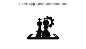 Chess App Game Monotone Icon In Powerpoint Pptx Png And Editable Eps Format