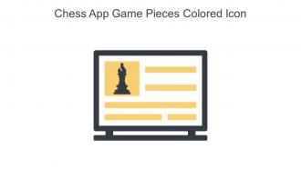 Chess App Game Pieces Colored Icon In Powerpoint Pptx Png And Editable Eps Format