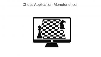 Chess Application Monotone Icon In Powerpoint Pptx Png And Editable Eps Format