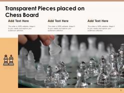 Chess Board Game Centre Competition Transparent Strategizing