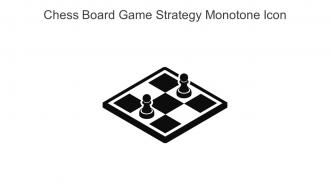 Chess Board Game Strategy Monotone Icon In Powerpoint Pptx Png And Editable Eps Format