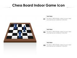Chess board indoor game icon