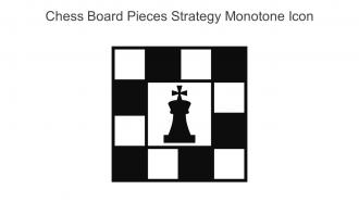 Chess Board Pieces Strategy Monotone Icon In Powerpoint Pptx Png And Editable Eps Format
