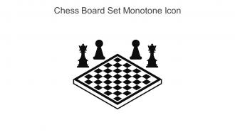 Chess Board Set Monotone Icon In Powerpoint Pptx Png And Editable Eps Format