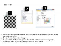 Chess board shape powerpoint template slide