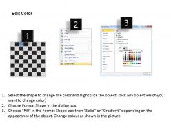 Chess board table powerpoint template slide