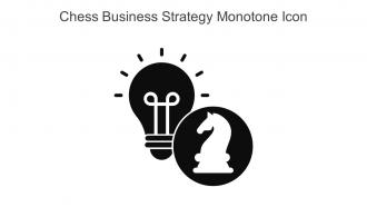 Chess Business Strategy Monotone Icon In Powerpoint Pptx Png And Editable Eps Format