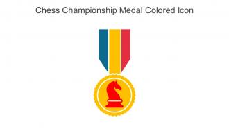 Chess Championship Medal Colored Icon In Powerpoint Pptx Png And Editable Eps Format