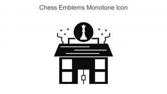 Chess Emblems Monotone Icon In Powerpoint Pptx Png And Editable Eps Format