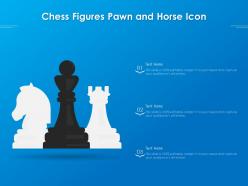 Chess figures pawn and horse icon