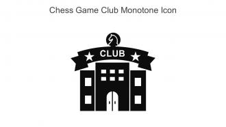 Chess Game Club Monotone Icon In Powerpoint Pptx Png And Editable Eps Format