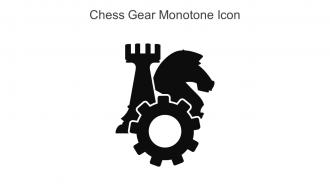 Chess Gear Monotone Icon In Powerpoint Pptx Png And Editable Eps Format