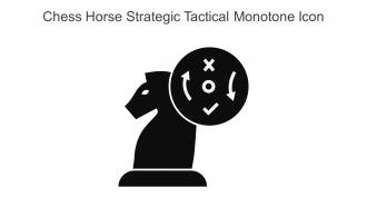 Chess Horse Strategic Tactical Monotone Icon In Powerpoint Pptx Png And Editable Eps Format