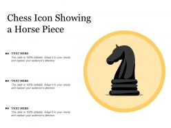 Chess icon showing a horse piece