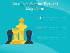 Chess icon showing pieces of king pawns