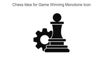 Chess Idea For Game Winning Monotone Icon In Powerpoint Pptx Png And Editable Eps Format