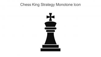 Chess King Strategy Monotone Icon In Powerpoint Pptx Png And Editable Eps Format