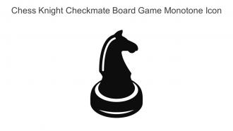 Chess Knight Checkmate Board Game Monotone Icon In Powerpoint Pptx Png And Editable Eps Format