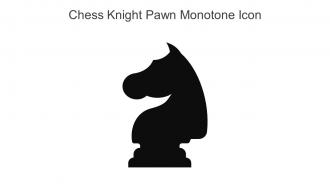 Chess Knight Pawn Monotone Icon In Powerpoint Pptx Png And Editable Eps Format