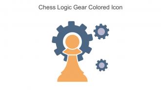 Chess Logic Gear Colored Icon In Powerpoint Pptx Png And Editable Eps Format