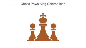 Chess Pawn King Colored Icon In Powerpoint Pptx Png And Editable Eps Format
