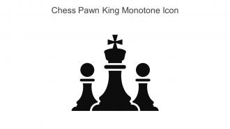 Chess Pawn King Monotone Icon In Powerpoint Pptx Png And Editable Eps Format
