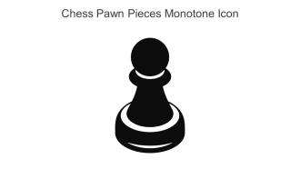 Chess Pawn Pieces Monotone Icon In Powerpoint Pptx Png And Editable Eps Format