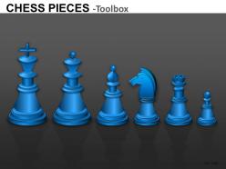 Chess pieces powerpoint presentation slides db